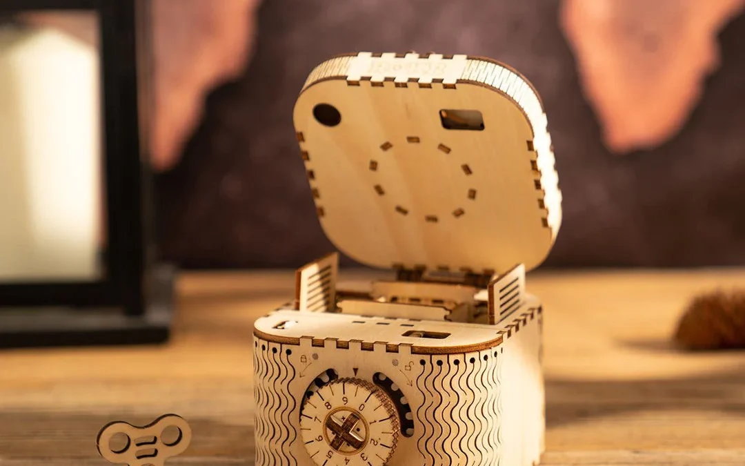 Maquette en bois Coffre-fort
